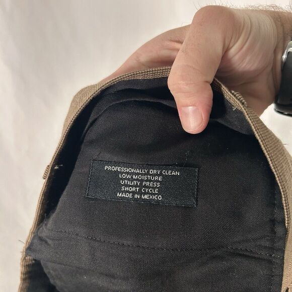 Jos A Banks Executive Collection Pants Men's 36R Brown 100% Wool Pleated - Picture 8 of 8